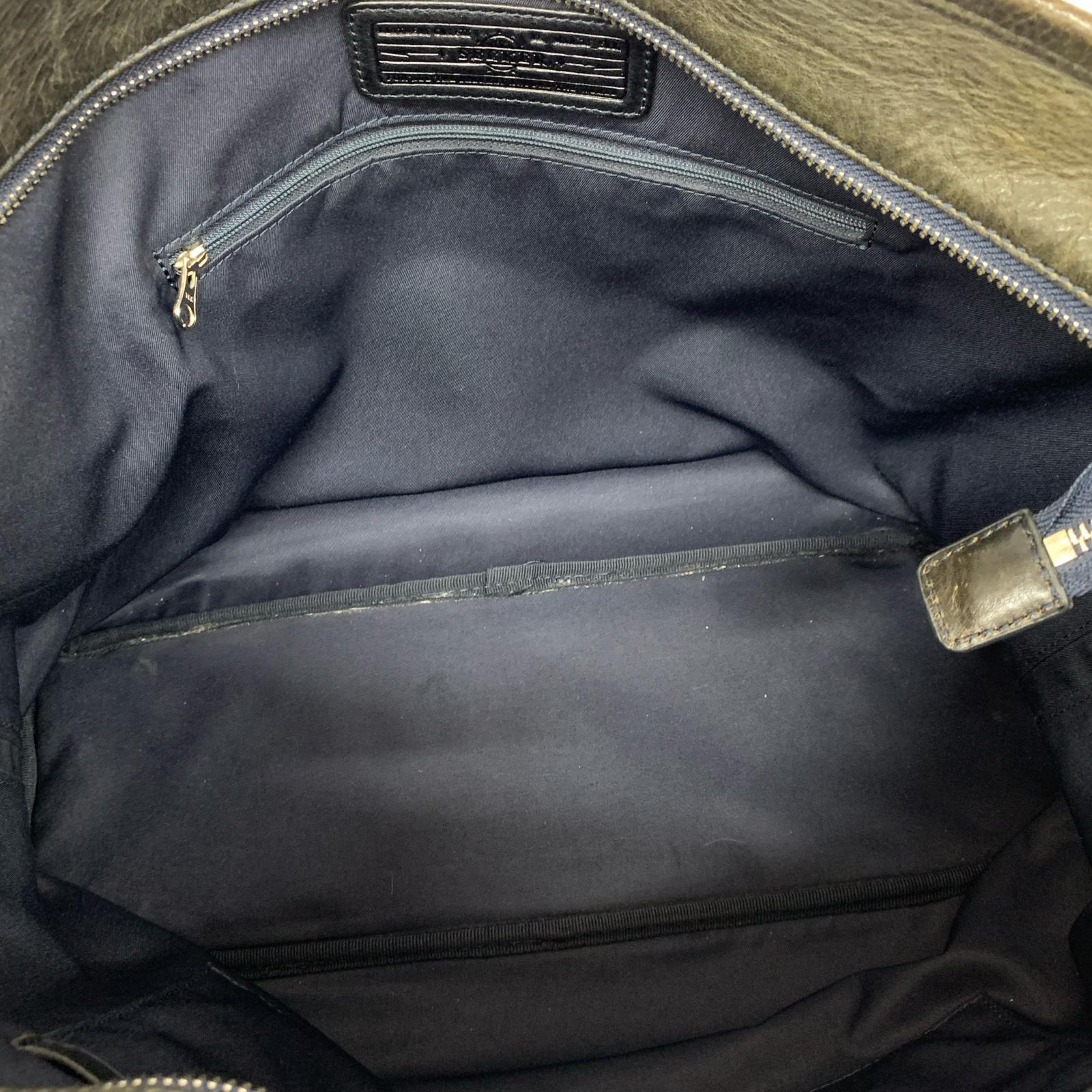 その他バッグ レザートートバッグ カーキ