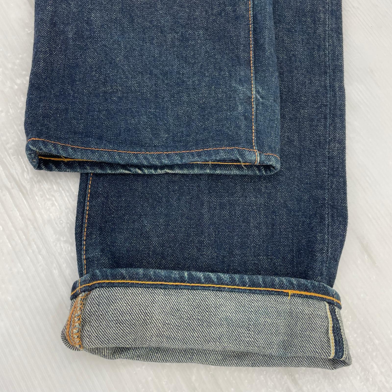 デニムパンツ NO.2 LOT2000 ピンクカモメ×戒 32×35 ネイビー