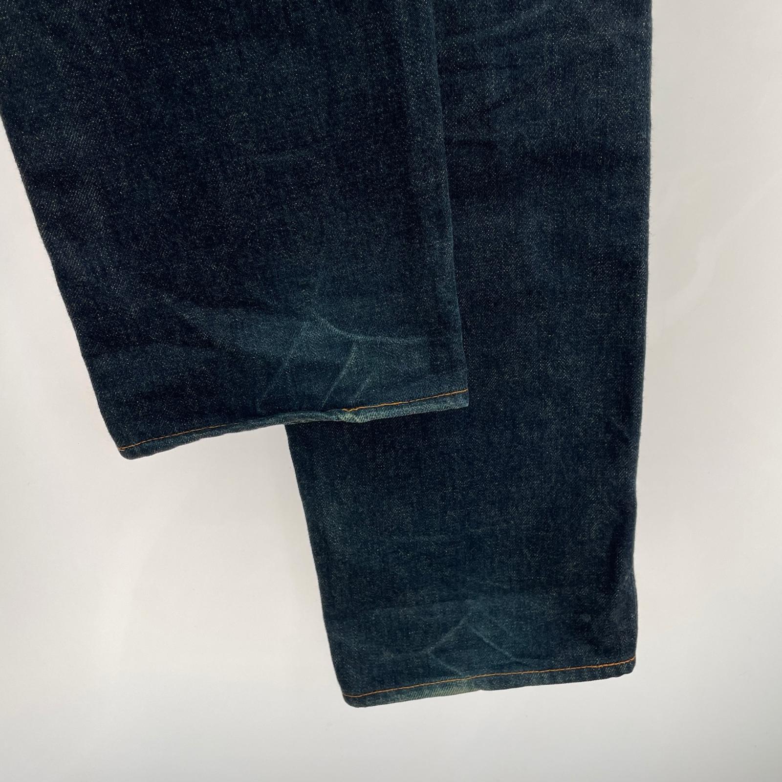 デニムパンツ NO.2 LOT2000 ピンクカモメ×戒 32×35 ネイビー