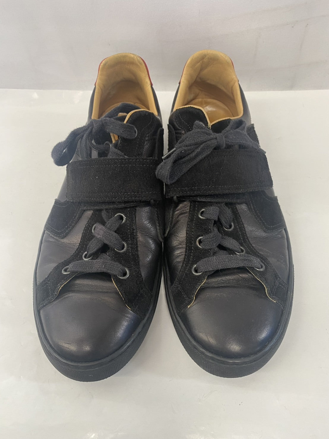 HERMES ベルクロ レザースニーカー ブラック 41