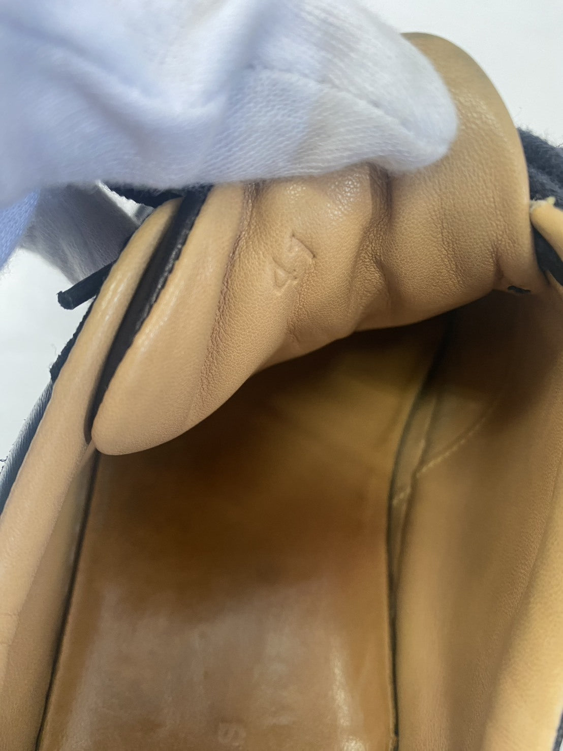 HERMES ベルクロ レザースニーカー ブラック 41