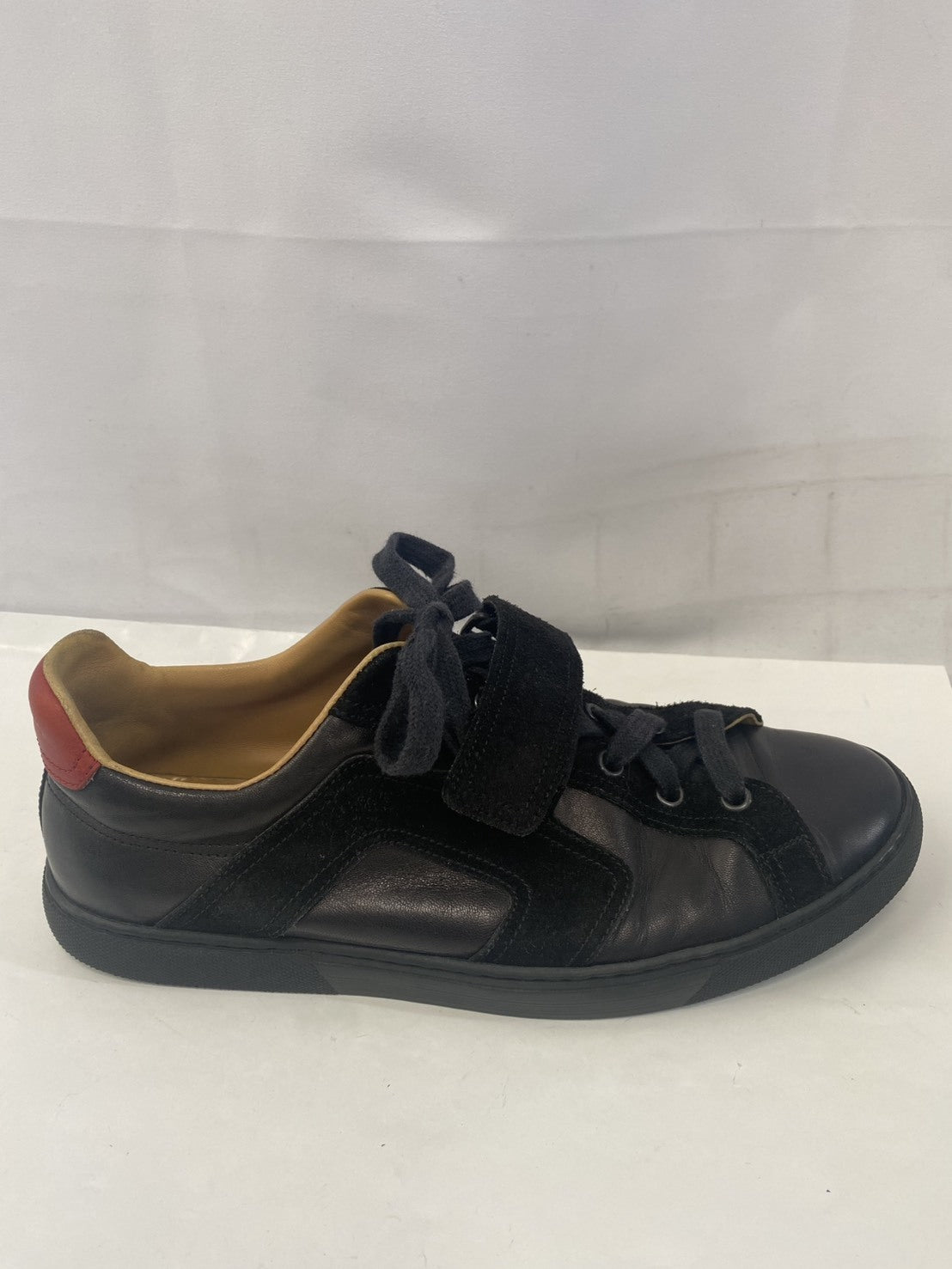 HERMES ベルクロ レザースニーカー ブラック 41