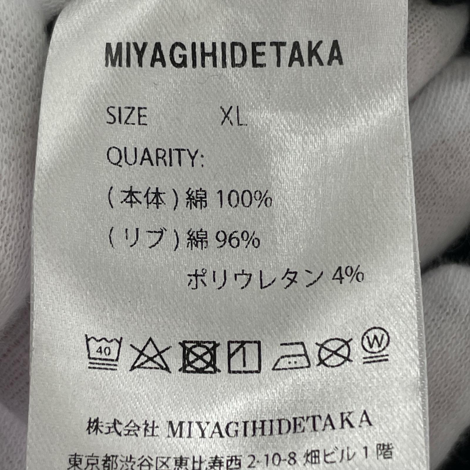スウェット AWAKE×MIYAGIHIDETAKA 加工両Vスウェット XL ブラック ブラック