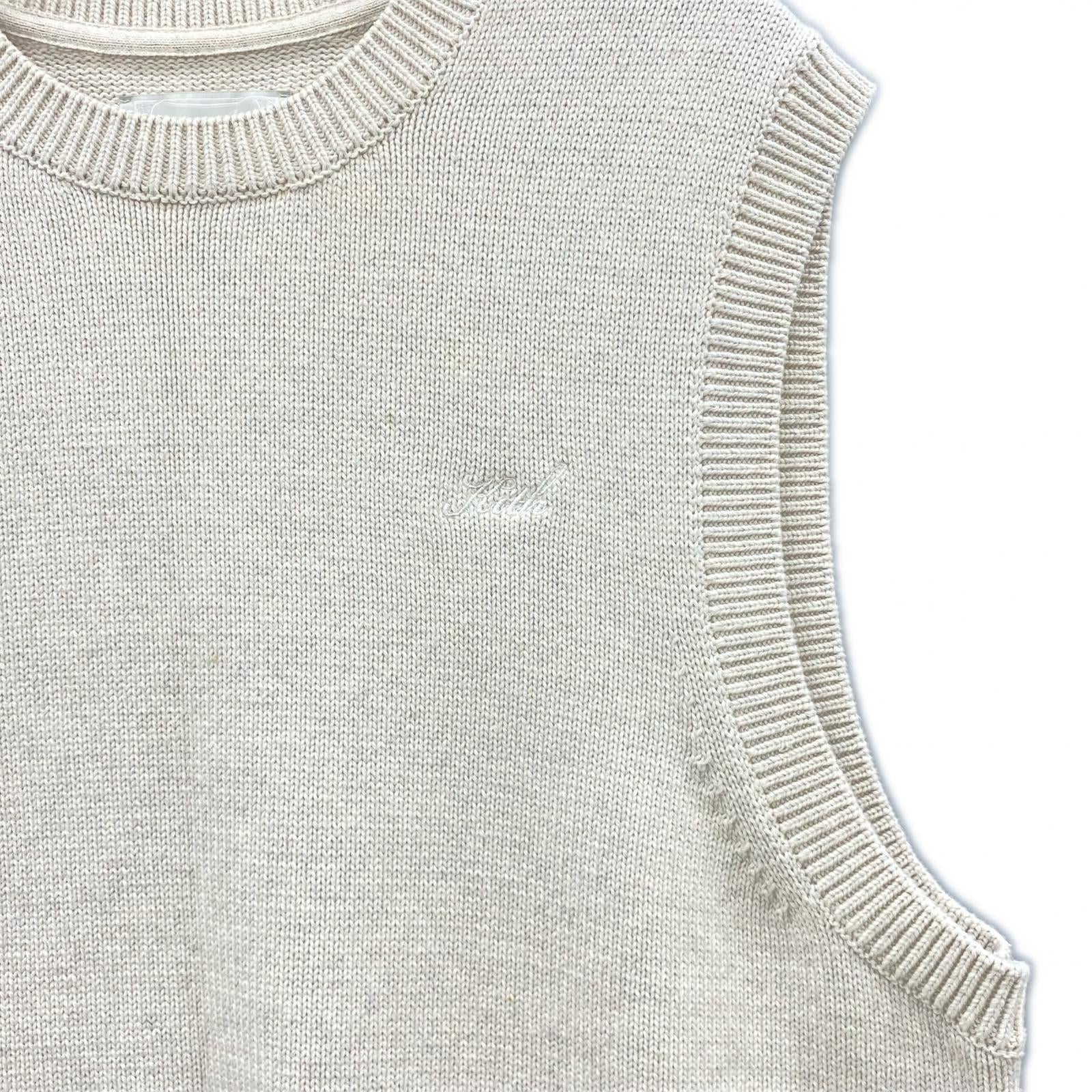 半袖Tシャツ KNIT VEST L L ベージュ