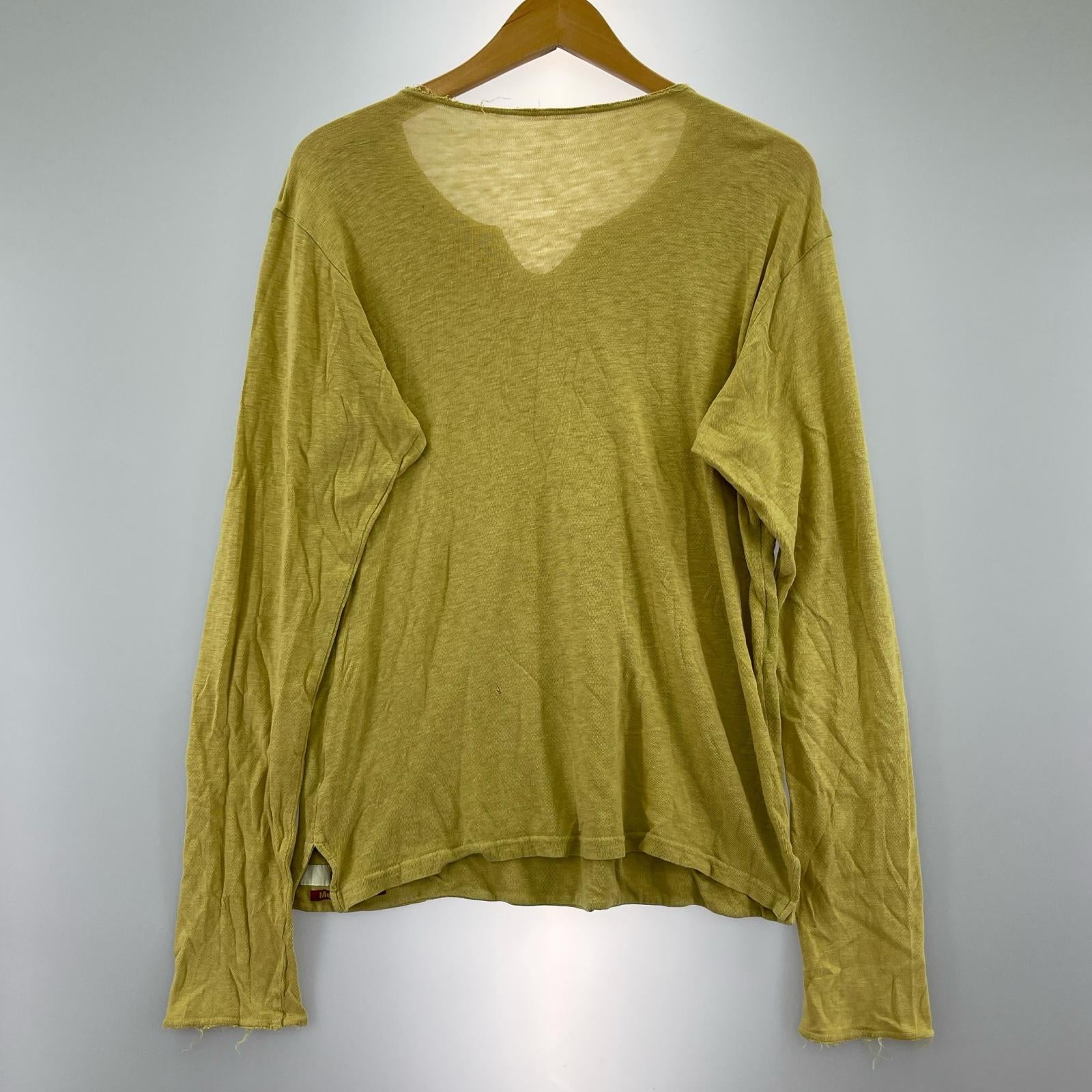長袖Tシャツ KAPITAL capital期 キーネック L/S Tee 1 イエロー