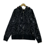 パーカー NEON CAMO SHARK FULL ZIP HOODIE L L ブラック