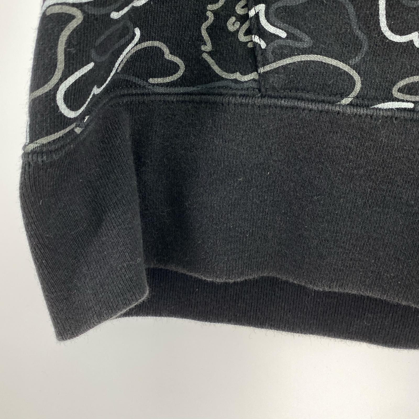 パーカー NEON CAMO SHARK FULL ZIP HOODIE L L ブラック
