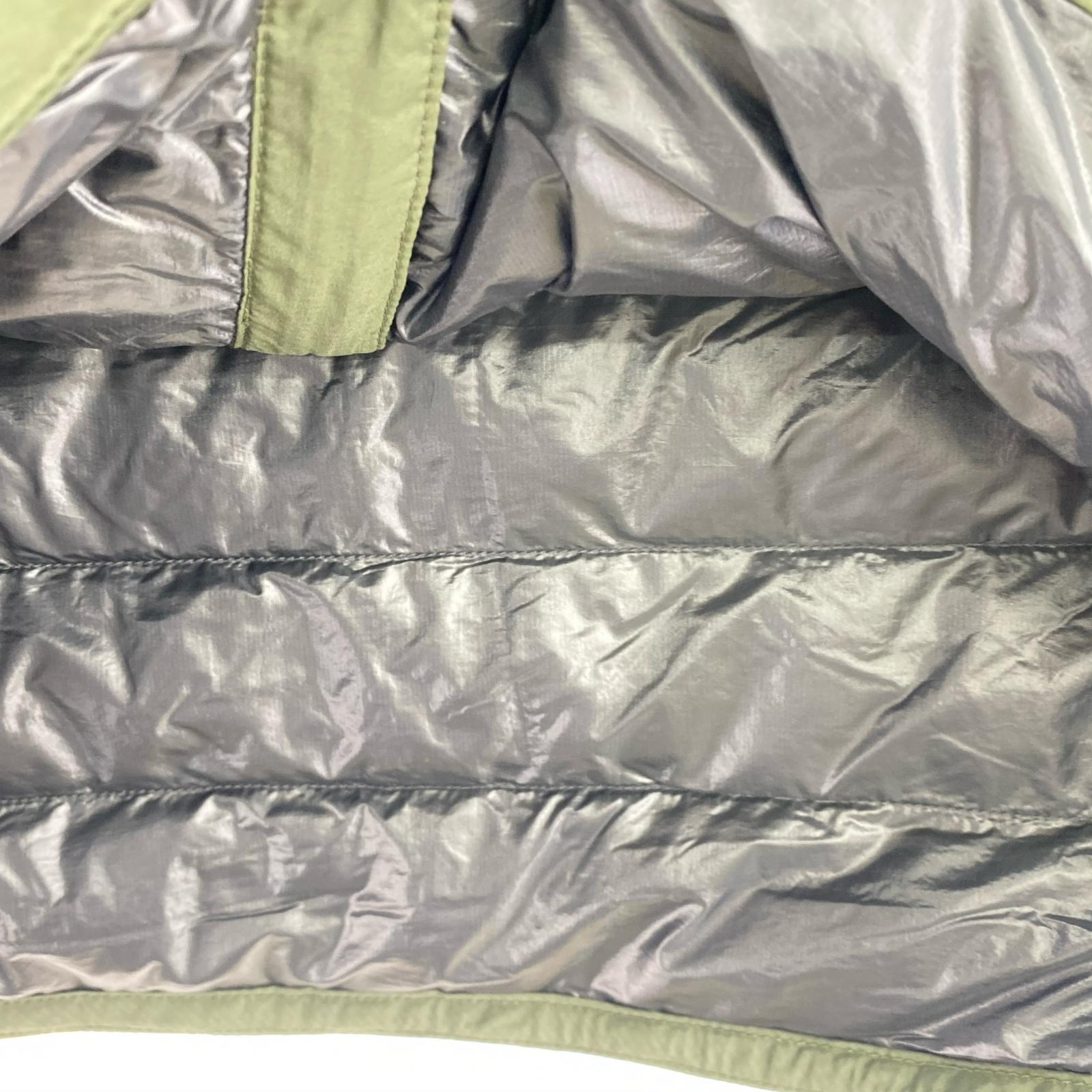 ジャケット ダウン ラウンドネックジャケット L グリーン