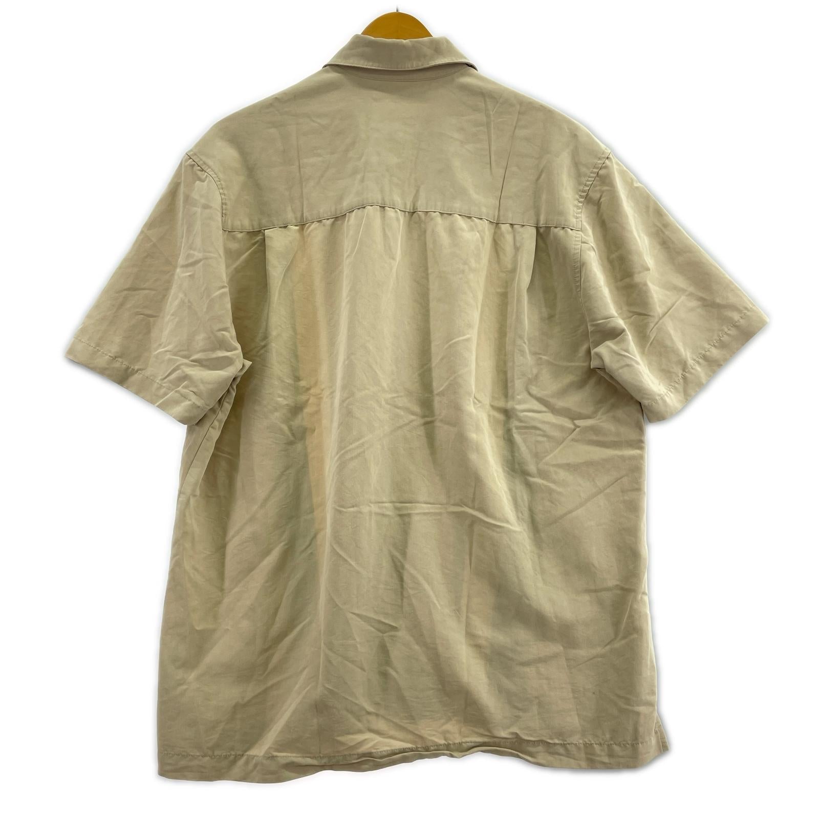 半袖シャツ THE HAVANERA SHIRT CO S/Sシャツ M ベージュ