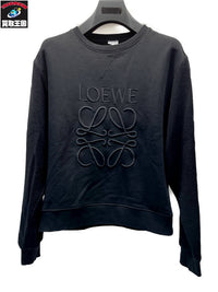 LOEWE ANAGRAM SWEATSHIRT アナグラム刺繍 クルーネックスウェット M 黒