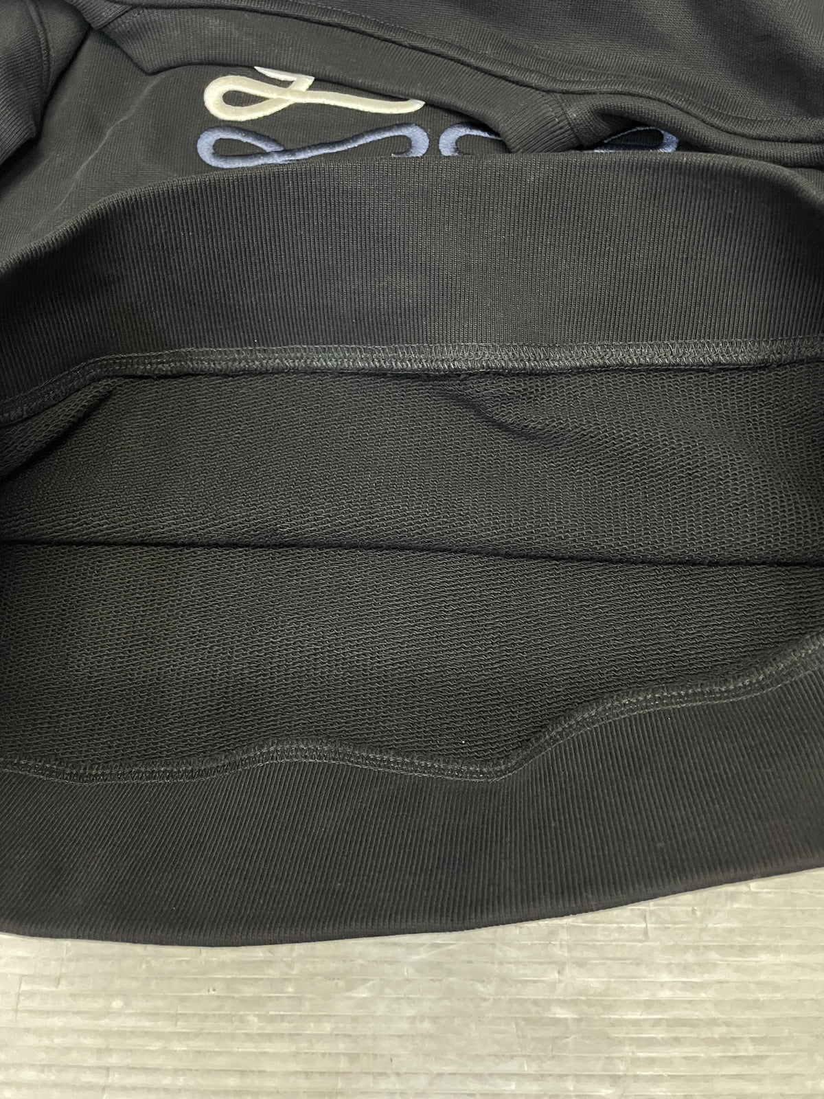 LOEWE ANAGRAM SWEAT SHIRT アナグラム刺繍スウェット XS ブラック