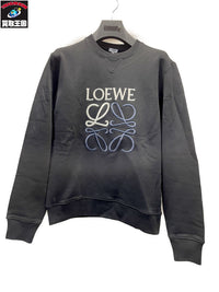 LOEWE ANAGRAM SWEAT SHIRT アナグラム刺繍スウェット XS ブラック