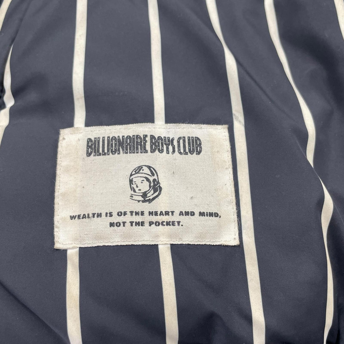 ダウンジャケット billionaire boys club ストライプ LL