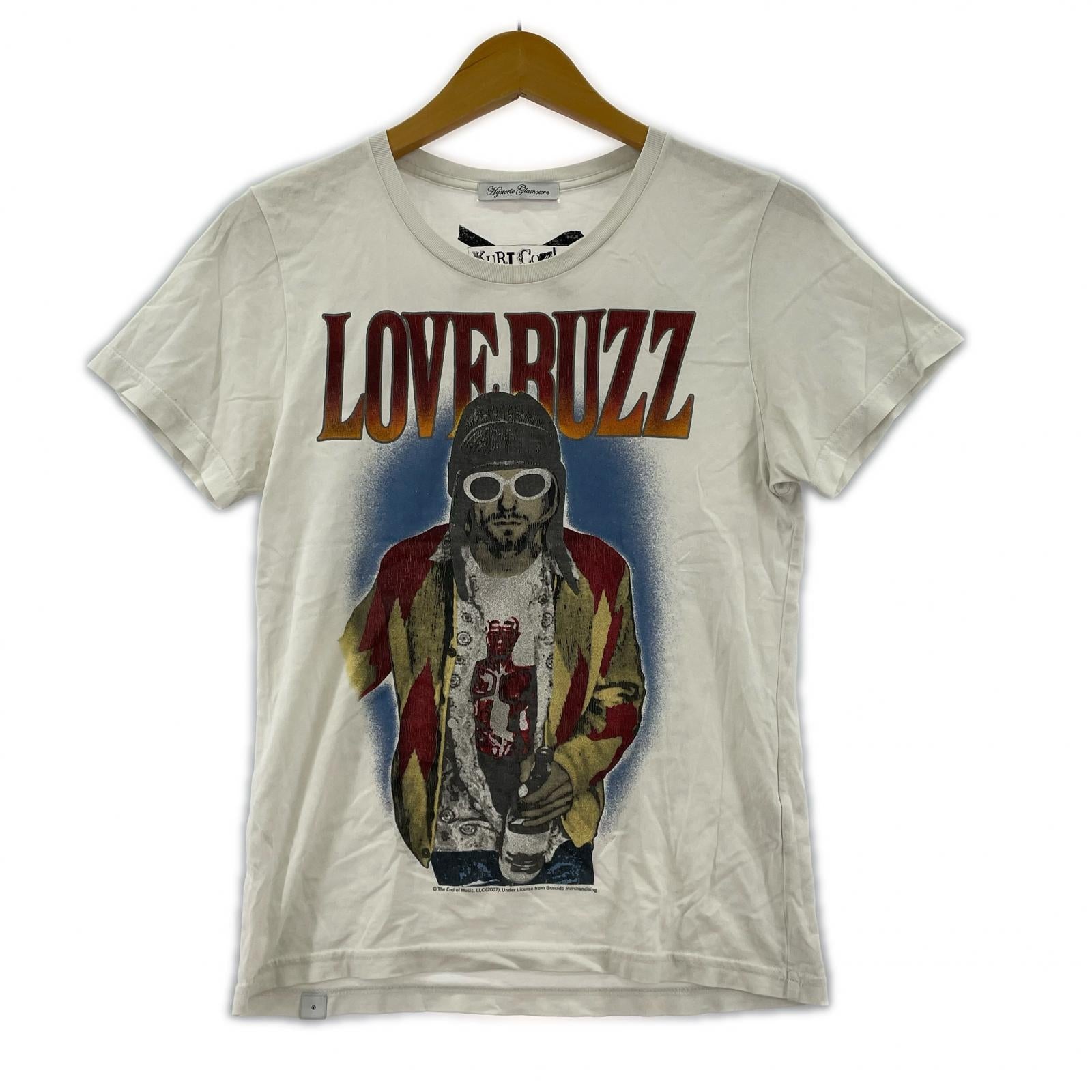半袖Tシャツ HYSTERIC GLAMOUR LOVE BUZZ TEE 白 (F) ホワイト