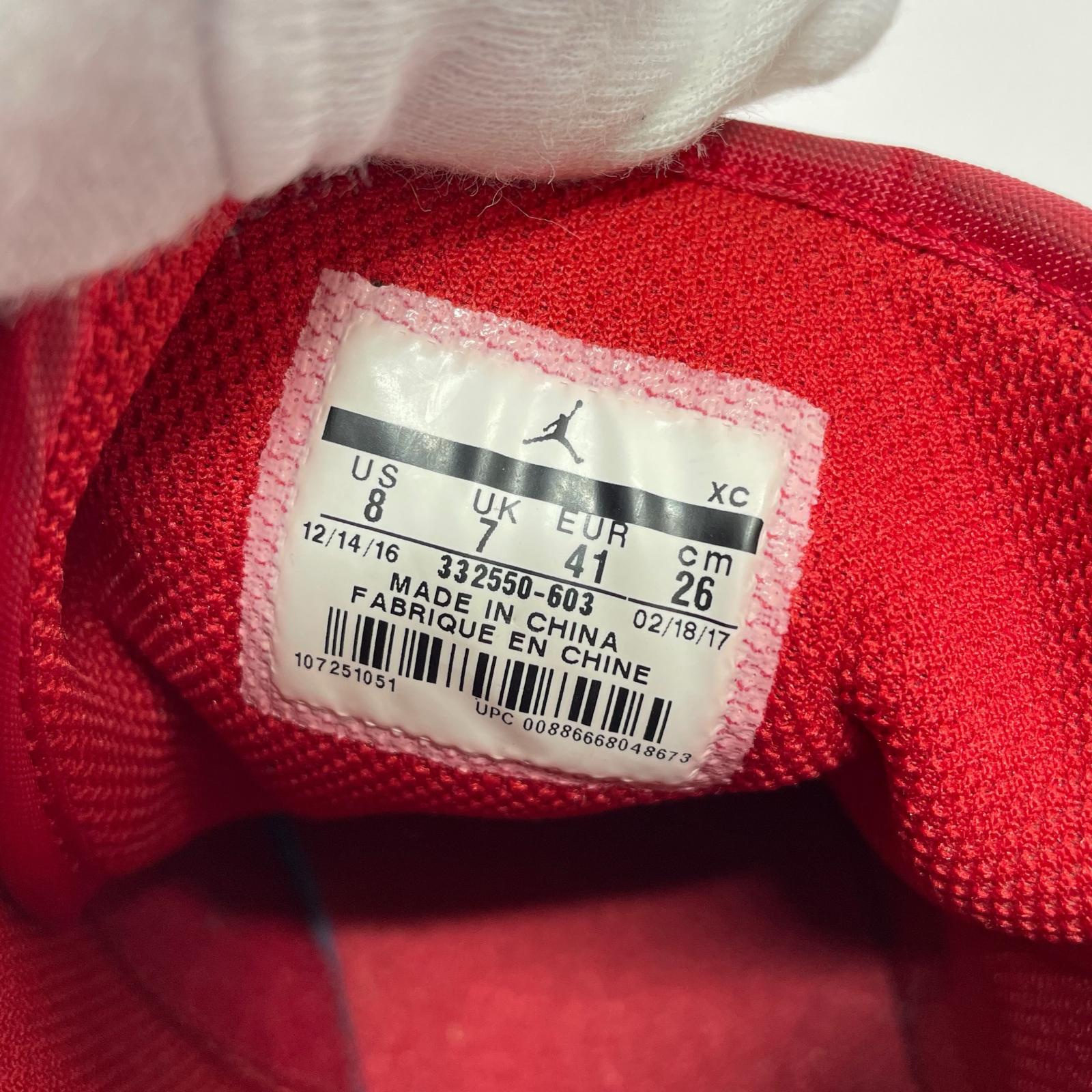 スニーカー AIR JORDAN 1 RETRO HIGH RED 26.0 26cm (US8 UK7 1/2 EU42) レッド