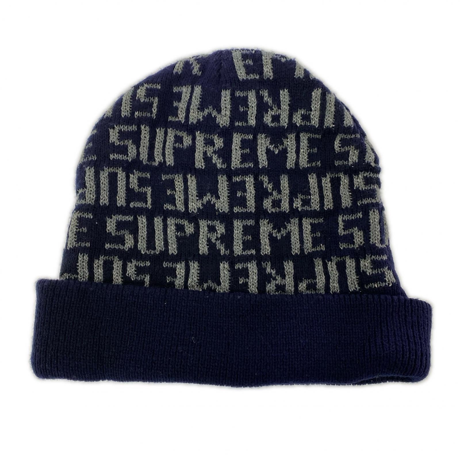 ニットキャップ Refrective repeat beanie