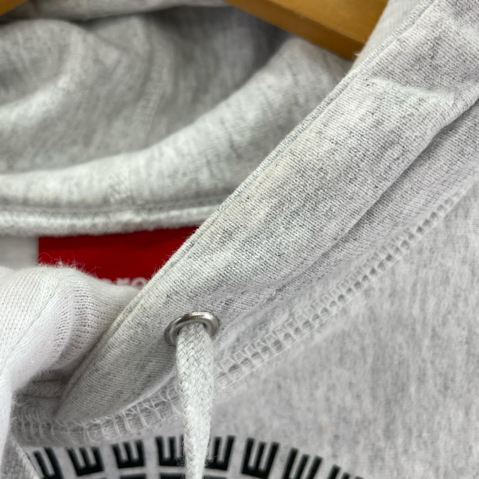 パーカー 20AW chenille applique hooded sweatshirt S グレー