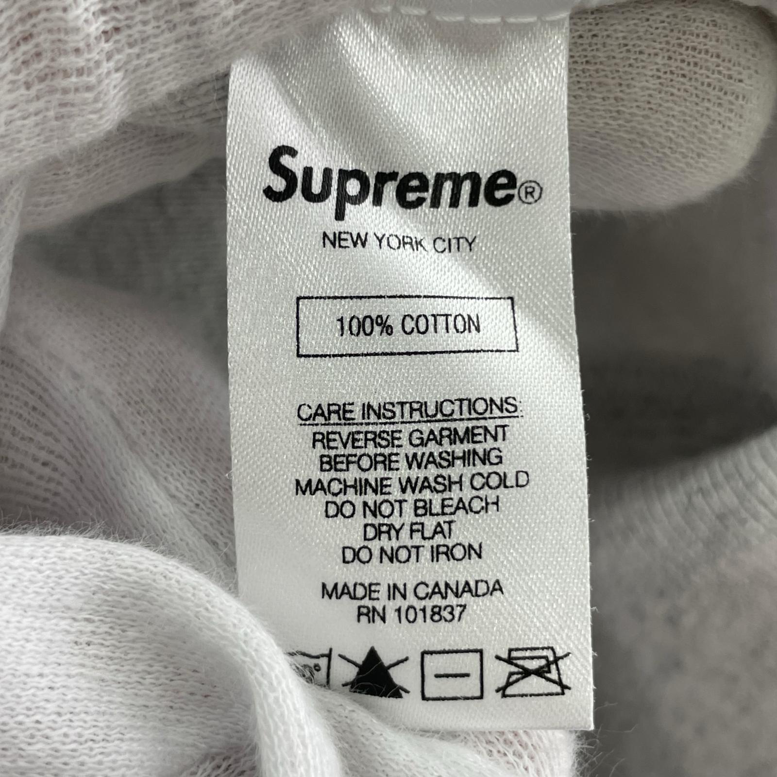 パーカー 20AW chenille applique hooded sweatshirt S グレー