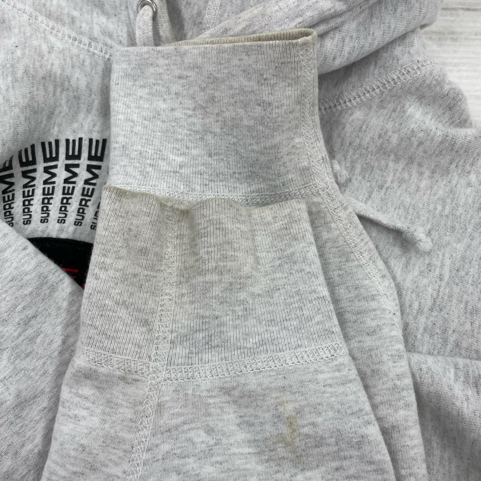 パーカー 20AW chenille applique hooded sweatshirt S グレー