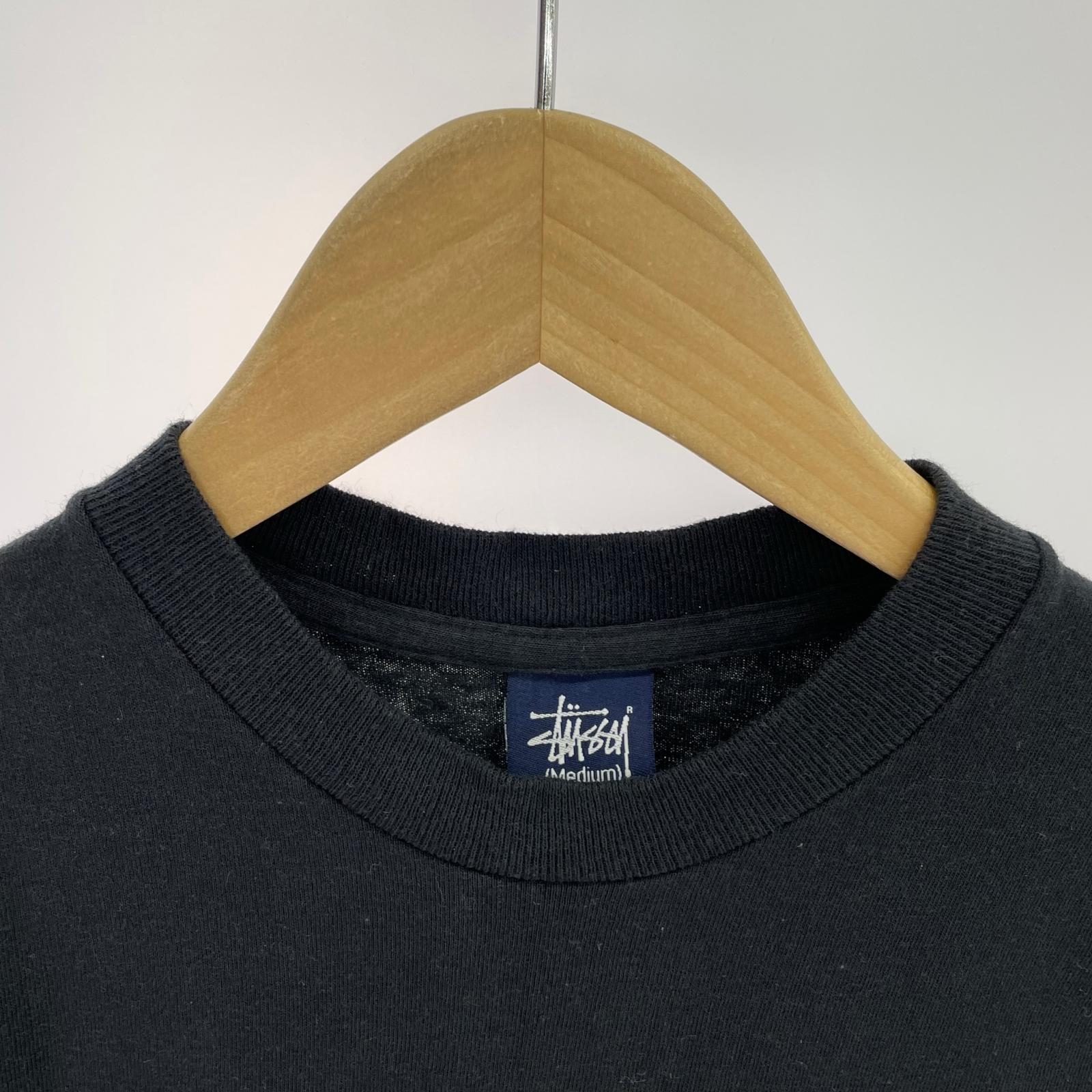 半袖Tシャツ 00s USA製 ラスタカラーロゴS/Sカットソー ブラック M ブラック