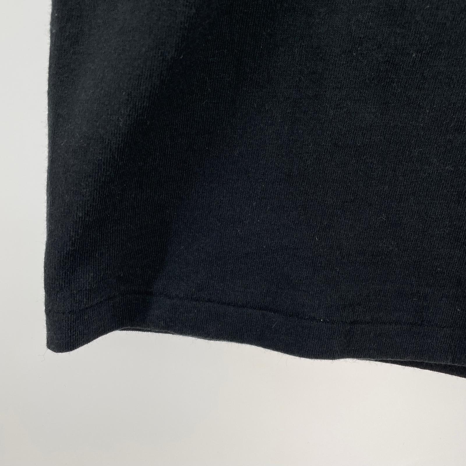半袖Tシャツ 00s USA製 ラスタカラーロゴS/Sカットソー ブラック M ブラック