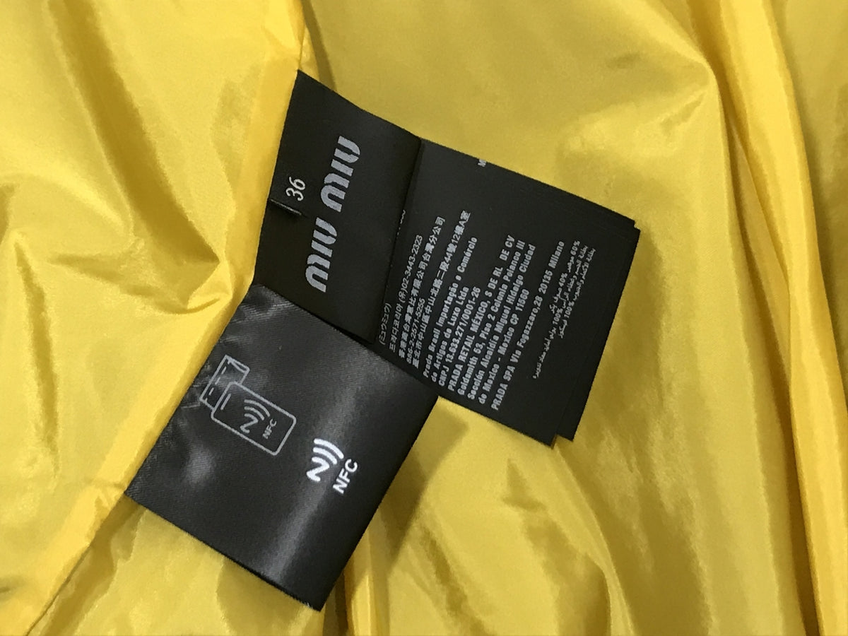 miu miu ジャケット イエロー