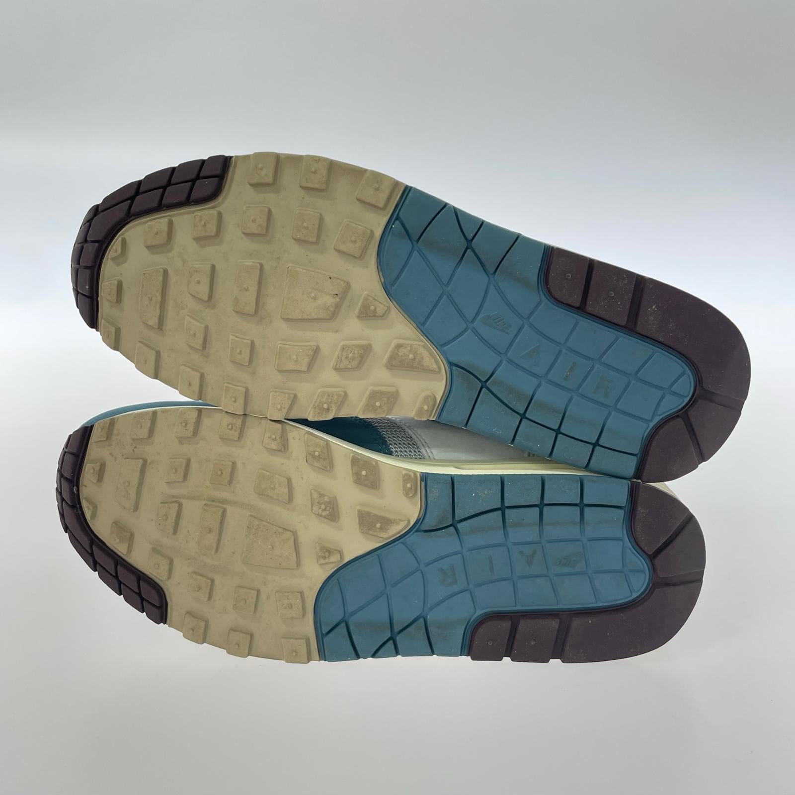 スニーカー Patta × Nike Air Max 1 "Noise Aqua 26.5 26.5cm (US8 1/2 UK8 EU43) ブルー