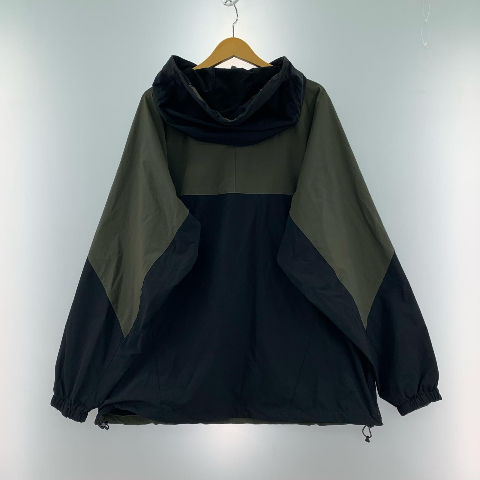 ジャケット ACY NYRON ANORAK ACY-23AW-002 黒×緑 (3)
