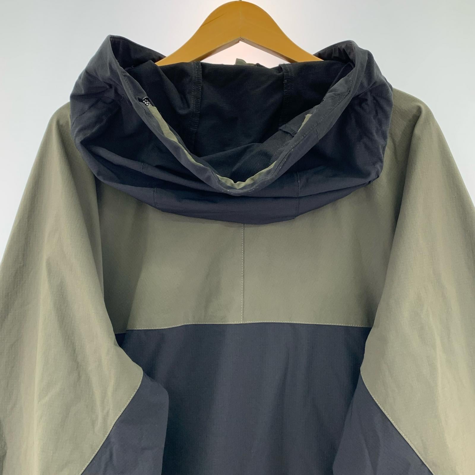 ジャケット ACY NYRON ANORAK ACY-23AW-002 黒×緑 (3)