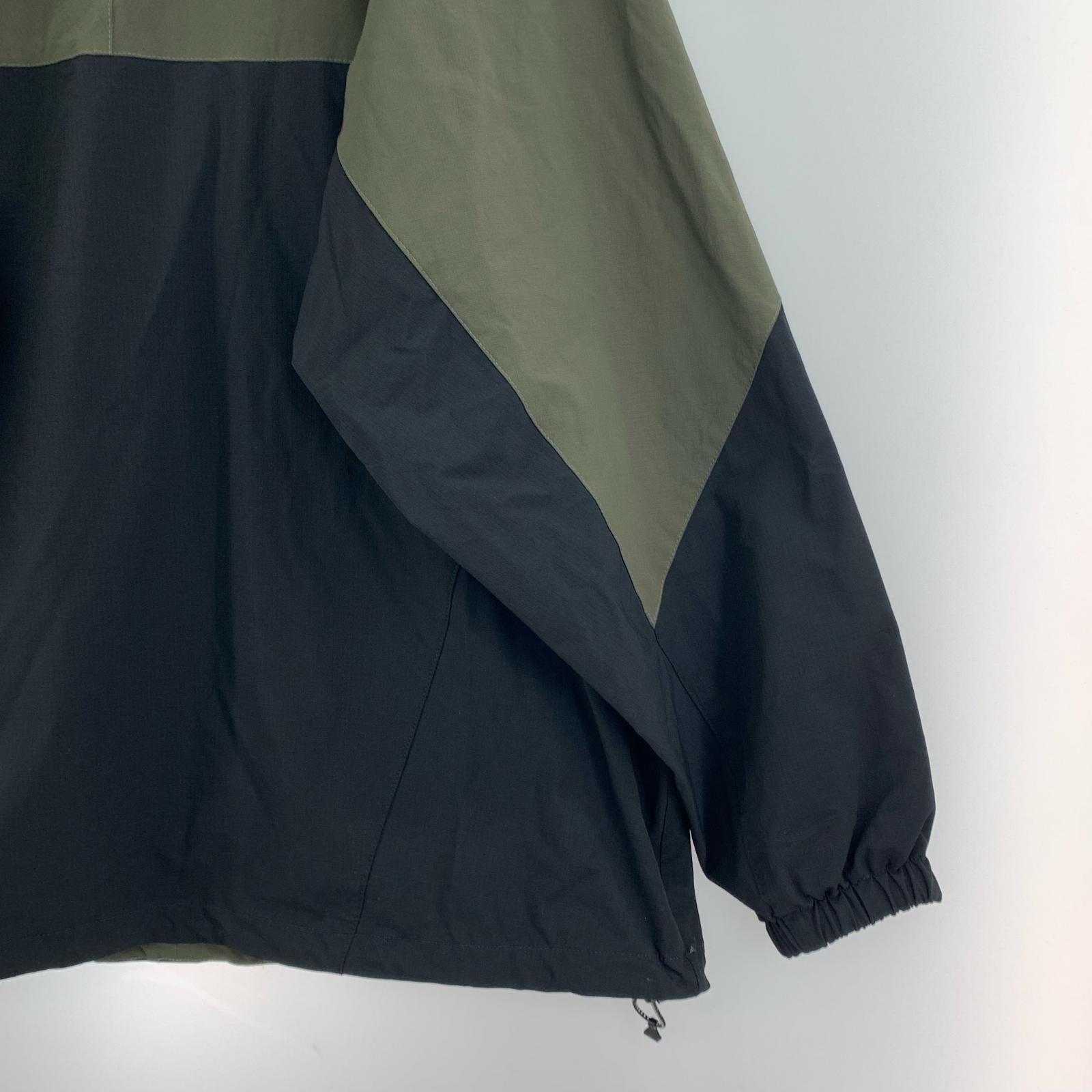 ジャケット ACY NYRON ANORAK ACY-23AW-002 黒×緑 (3)