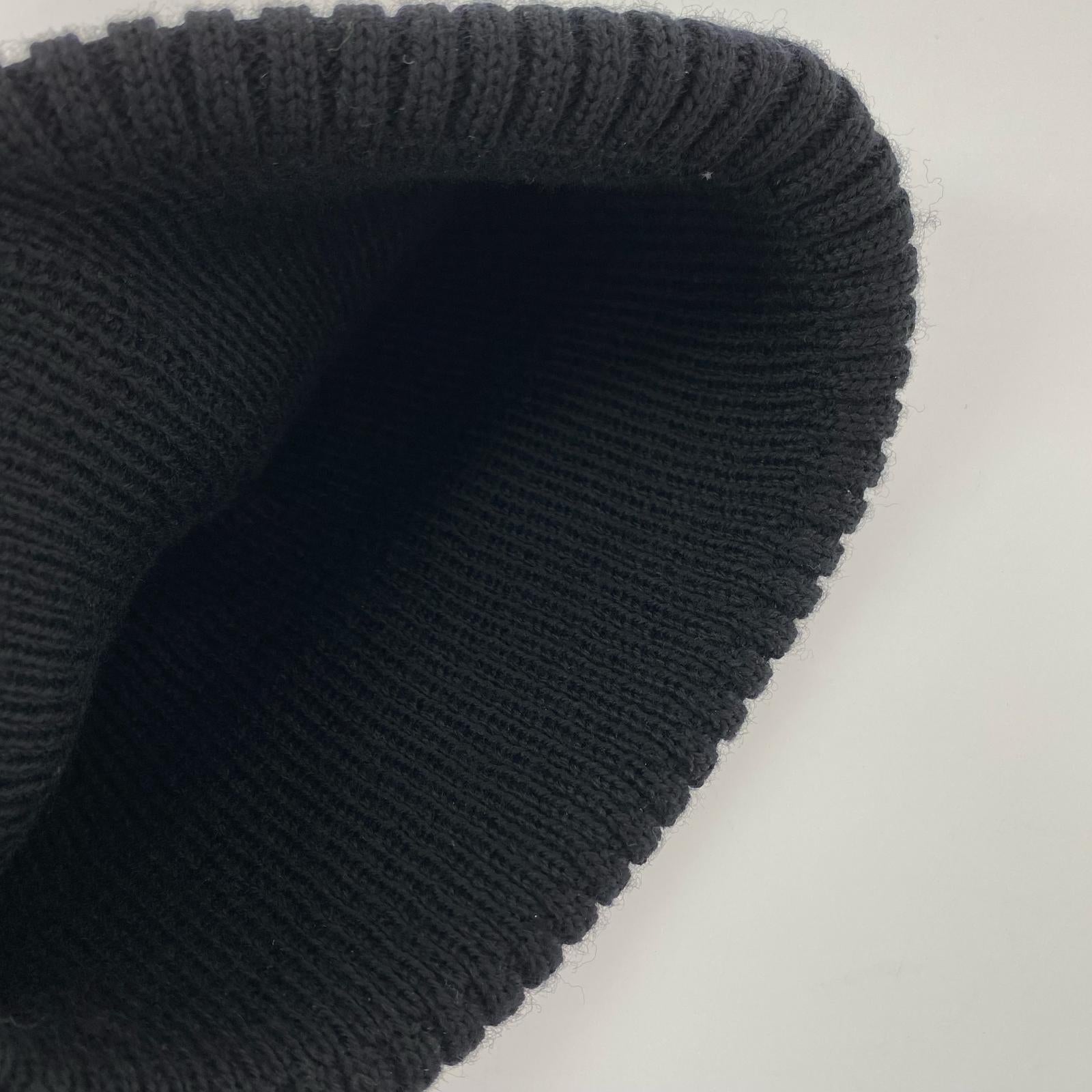 ニットキャップ MALLOW TOQUE 黒 ブラック
