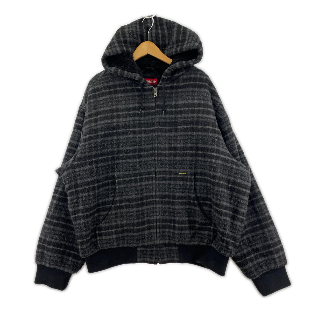 ブルゾン 23AW Plaid Wool Hooded Work Jacket (L) L ブラック