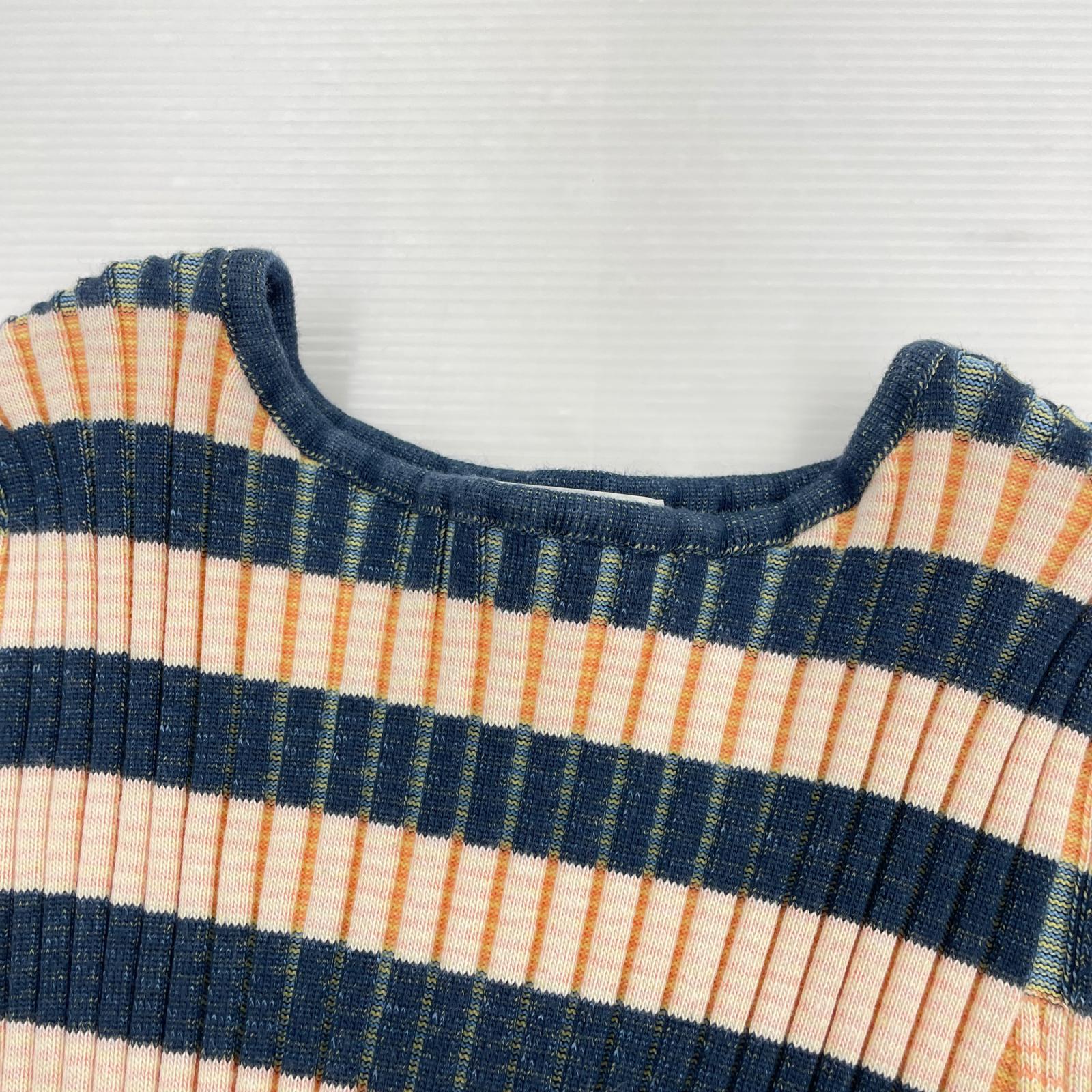 ニット stretch rib border pullover 38