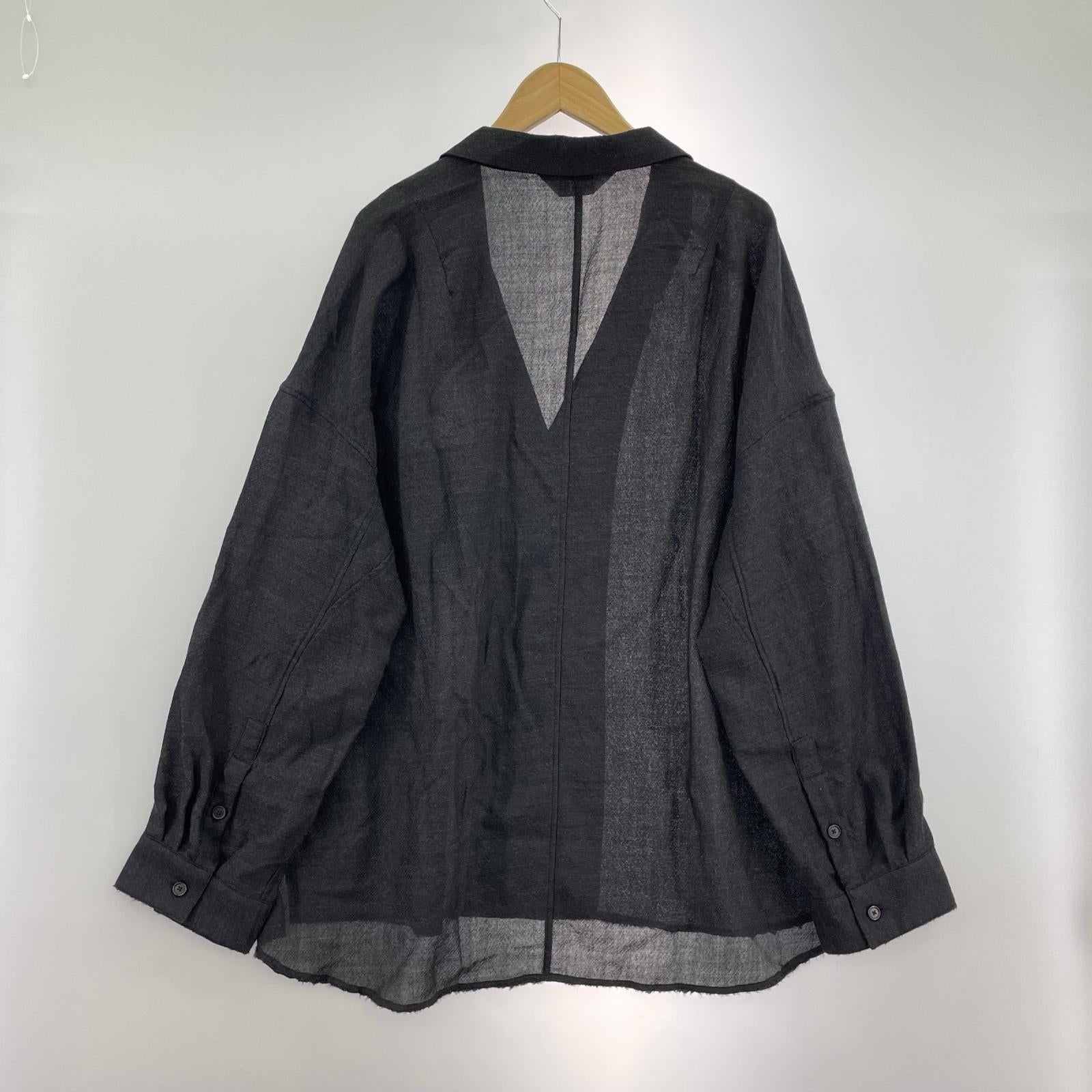 ジャケット 25AW WOOL KERSEY TAILORED SHIRT 1 グレー