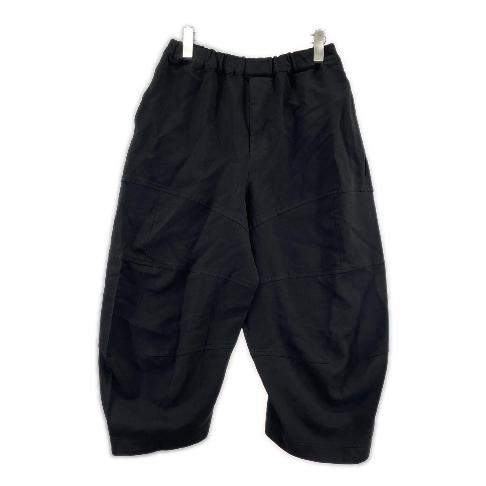 パンツ 24SS ワイドクッロプドパンツ XS ブラック