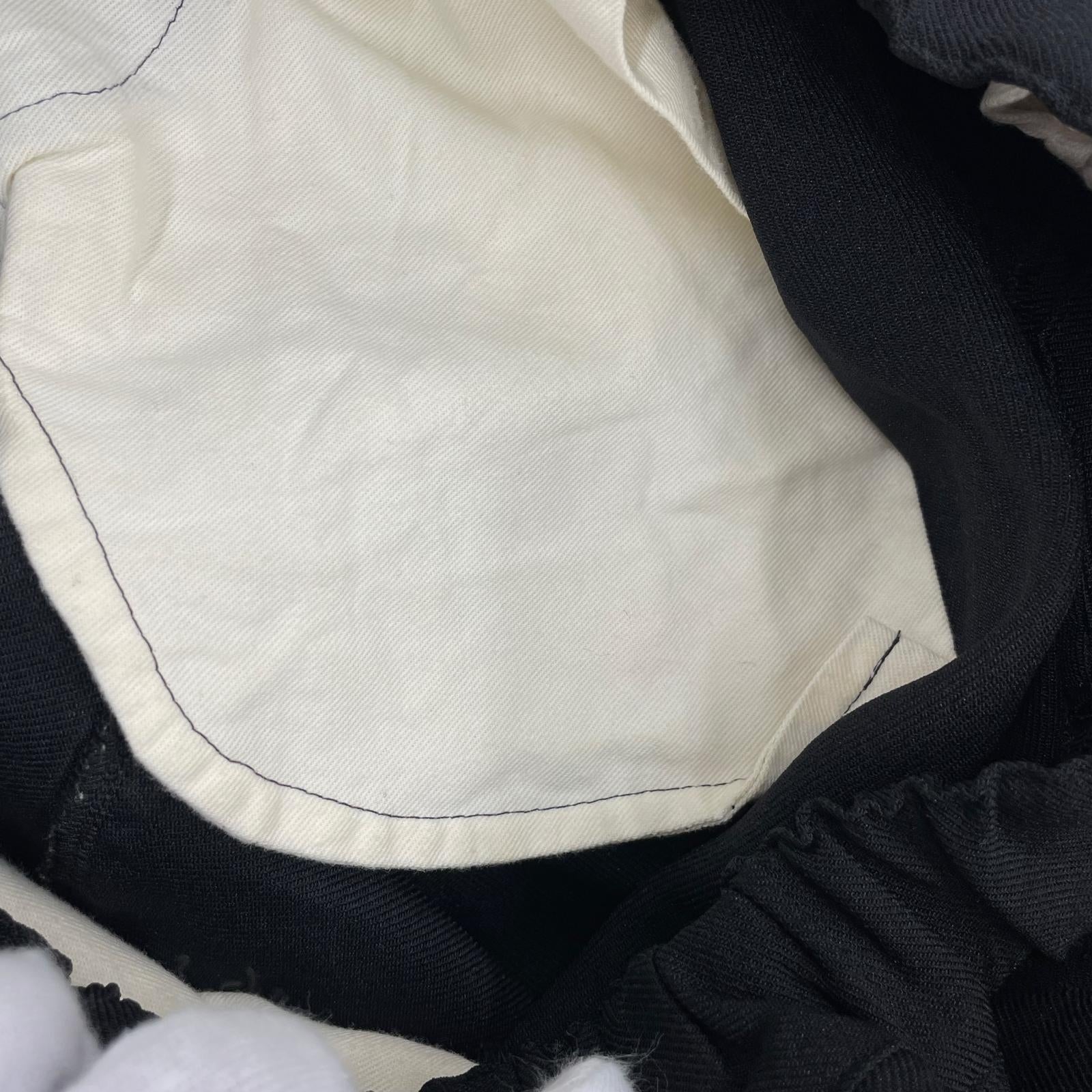パンツ 24SS ワイドクッロプドパンツ XS ブラック
