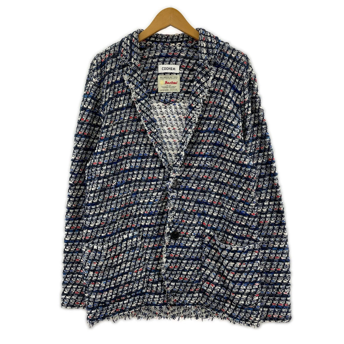 ジャケット ×YONETOMI KNIT TWEED TAILORED JACKET