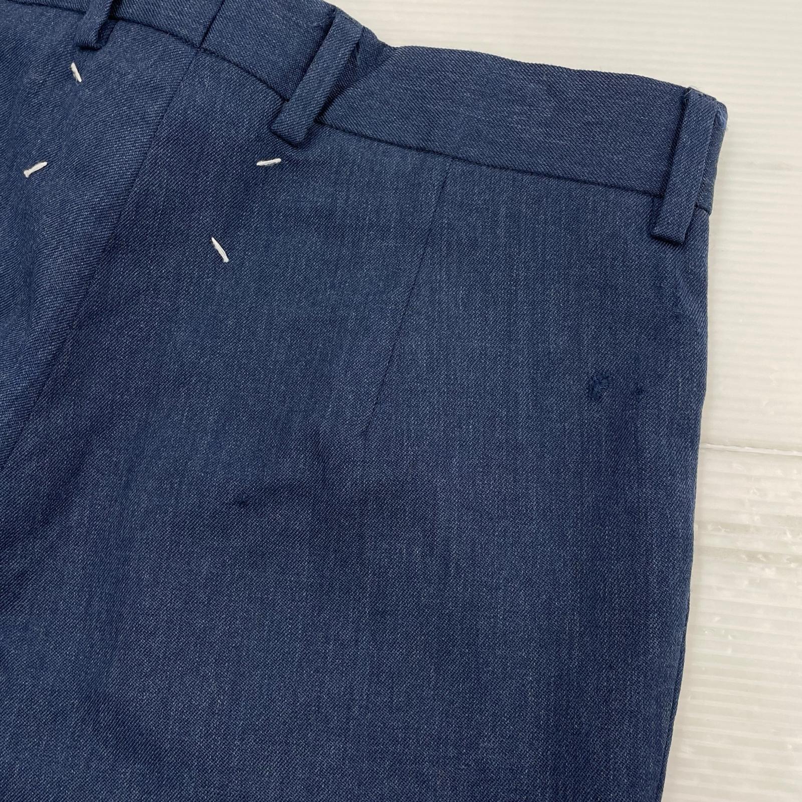 パンツ ⑩ 21ss 八の字スラックス 44 ブルー