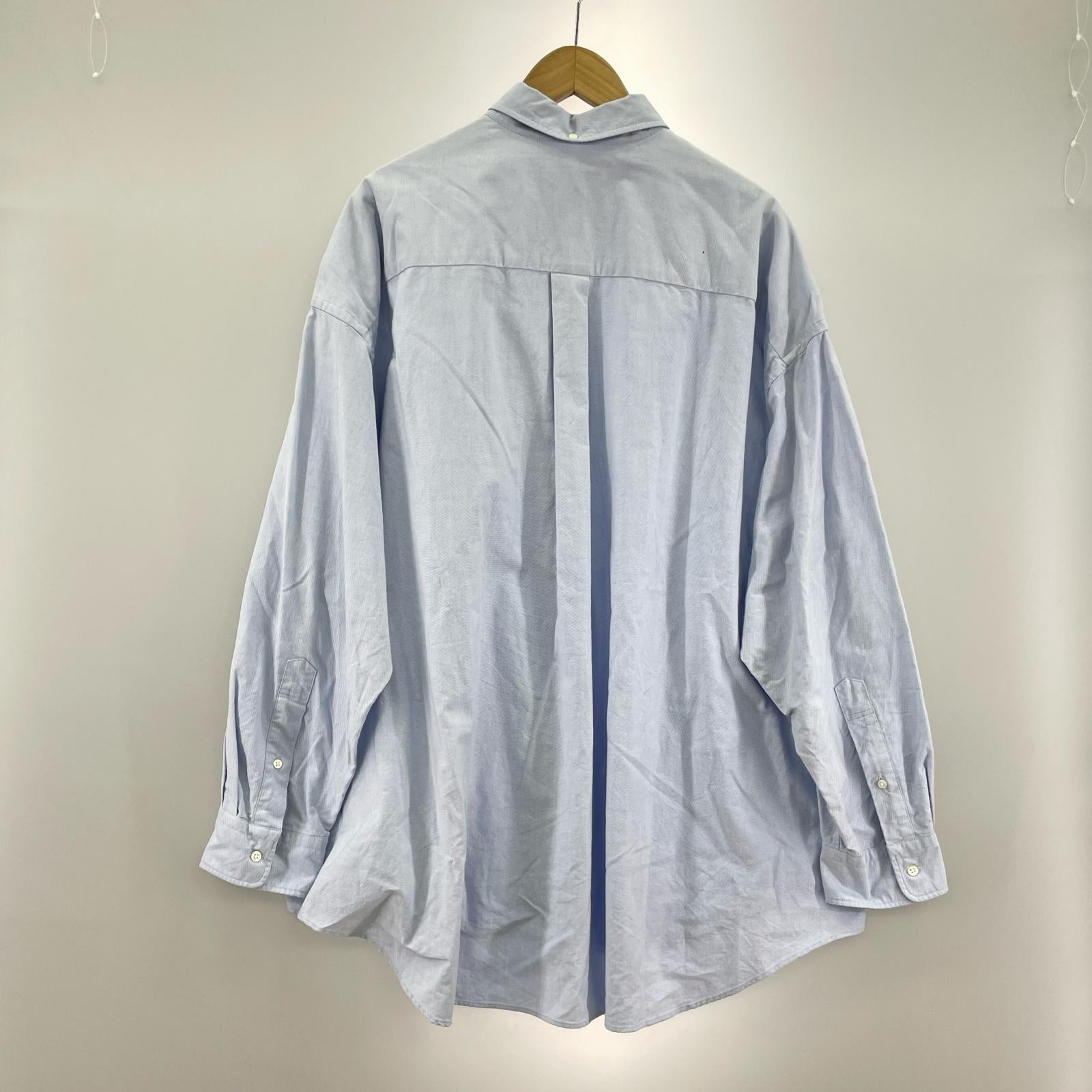 長袖シャツ 21AW COTTON OX OVERSIZED SHIRT ブルー