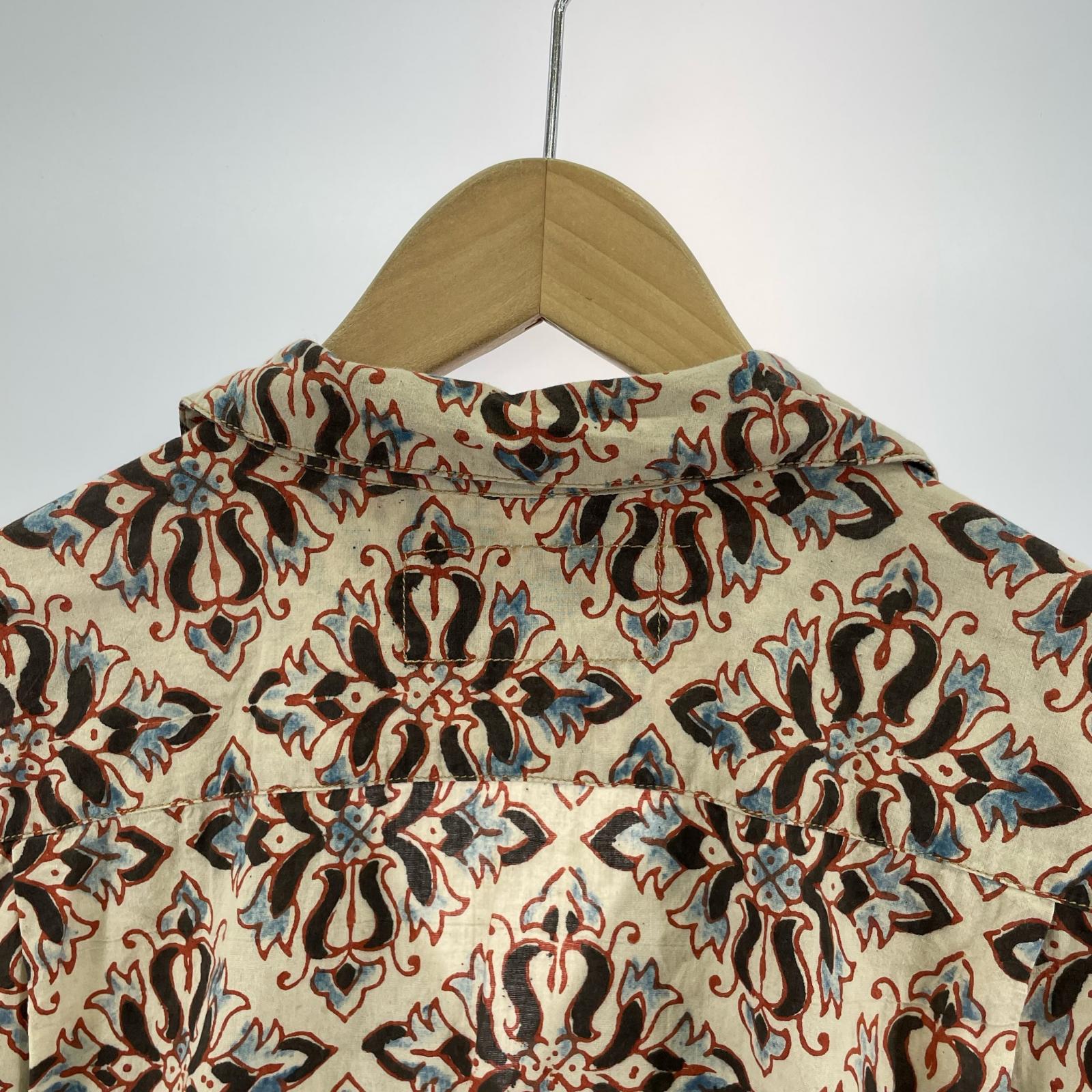 半袖シャツ Story mfg. 総柄 ベージュ (L) L