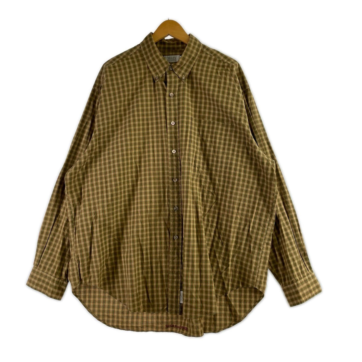 長袖シャツ SEDAN ALL-PURPOSE チェック ベージュ (XL) ブラウン