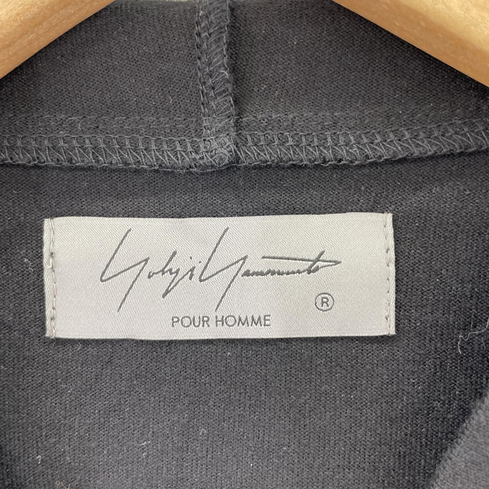 パーカー Yohji Yamamoto POUR HOMME 18SS Cotton Pullover Hoodie 3 BLK ブラック