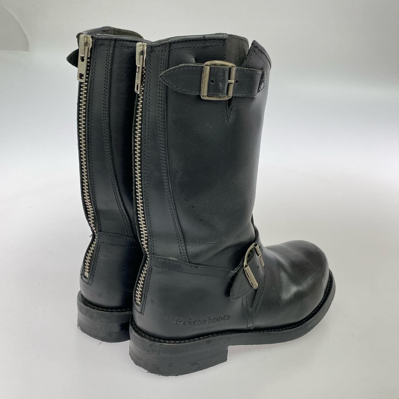 ブーツ primeboots エンジニアブーツ 37 ブラック