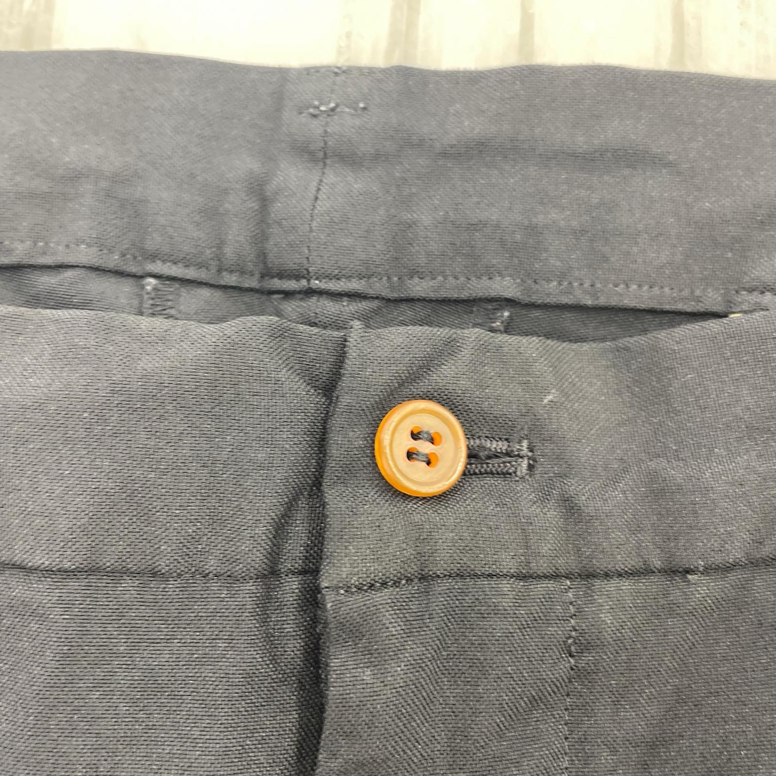 パンツ HOMME DEUX de-p063 エステル製品染めイージースラックス ブラック