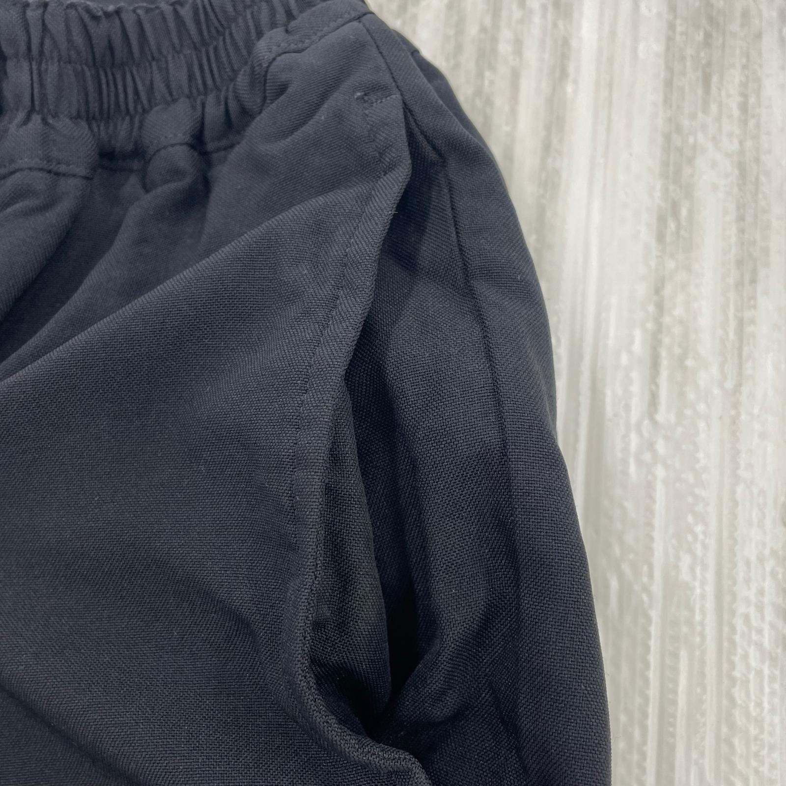 パンツ HOMME DEUX de-p063 エステル製品染めイージースラックス ブラック