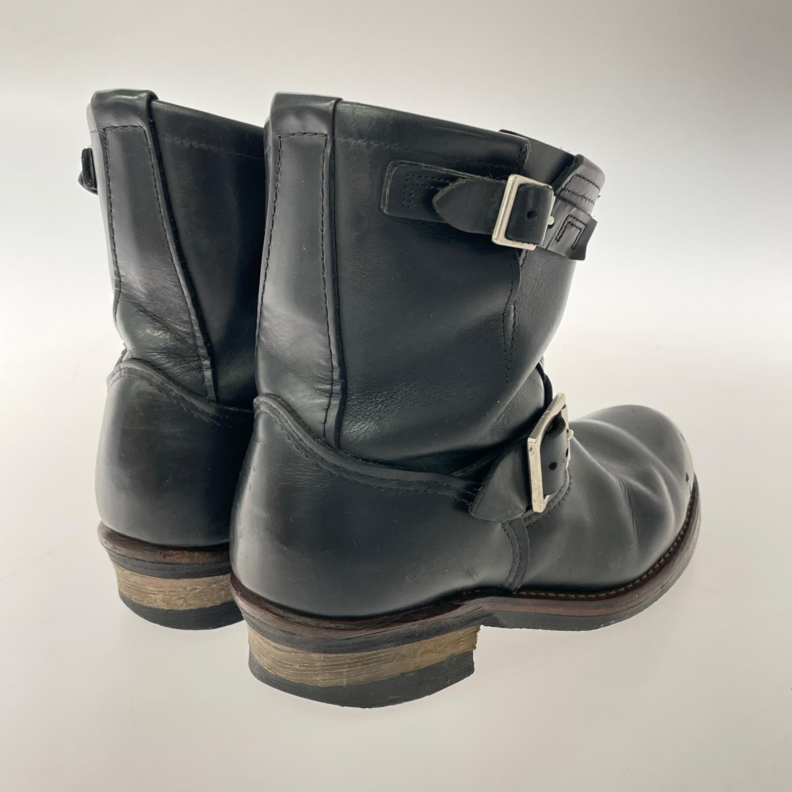 ブーツ RED WING 廃盤 2976 8inch Engineer ショートエンジニアブーツ 8 黒 26cm (US8 UK7 1/2 EU42) ブラック