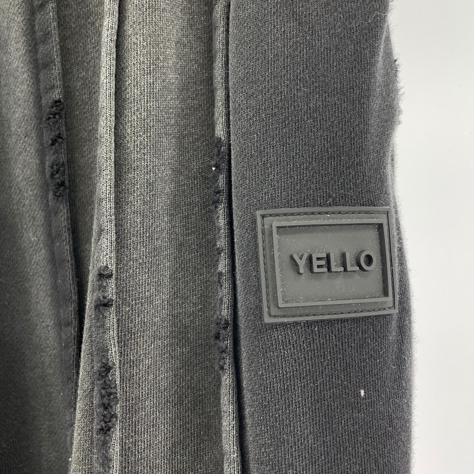パンツ YELLO ダメージ加工 パンツブーツ L L ブラック