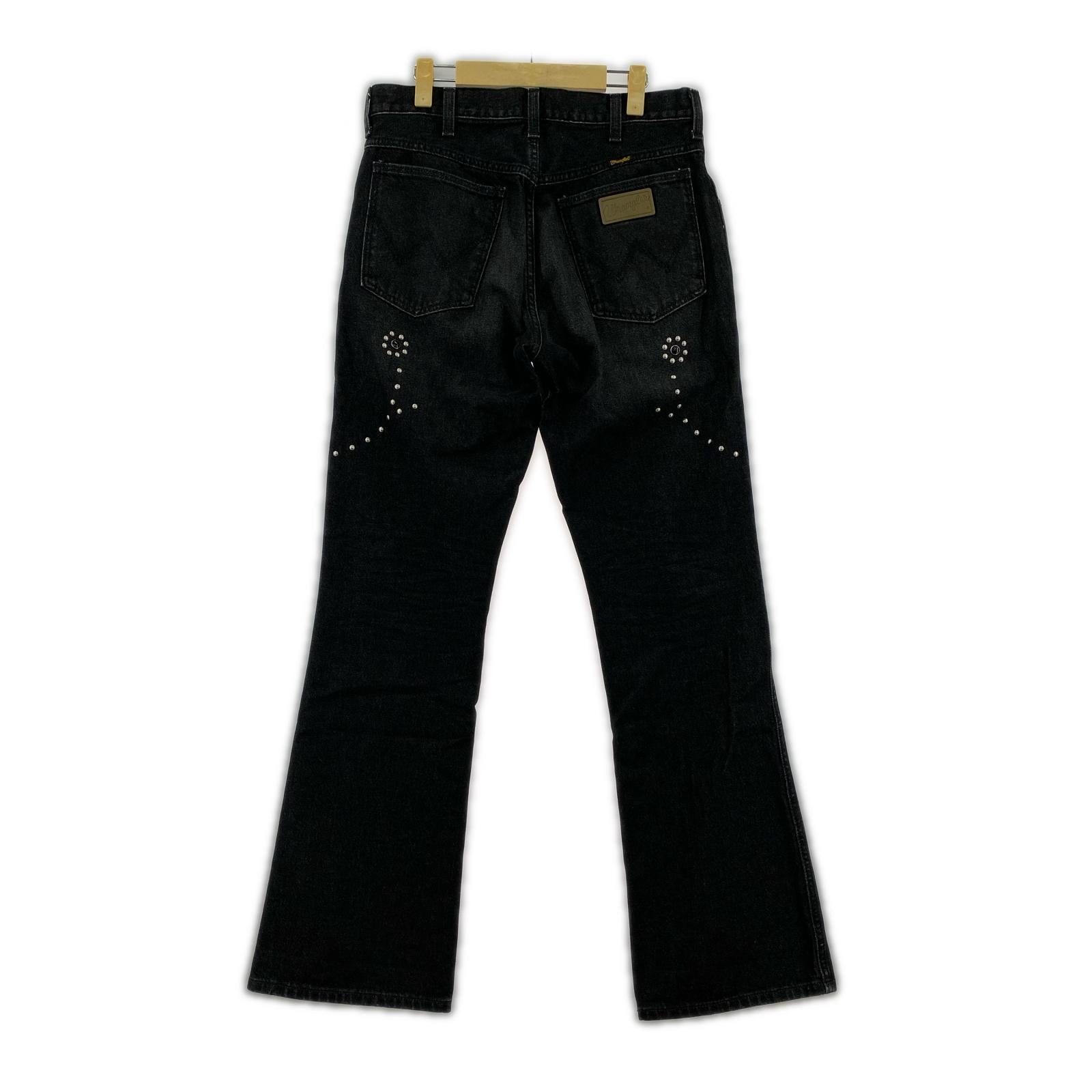 デニムパンツ 77MWZ フレアジーンズ 30 ブラック