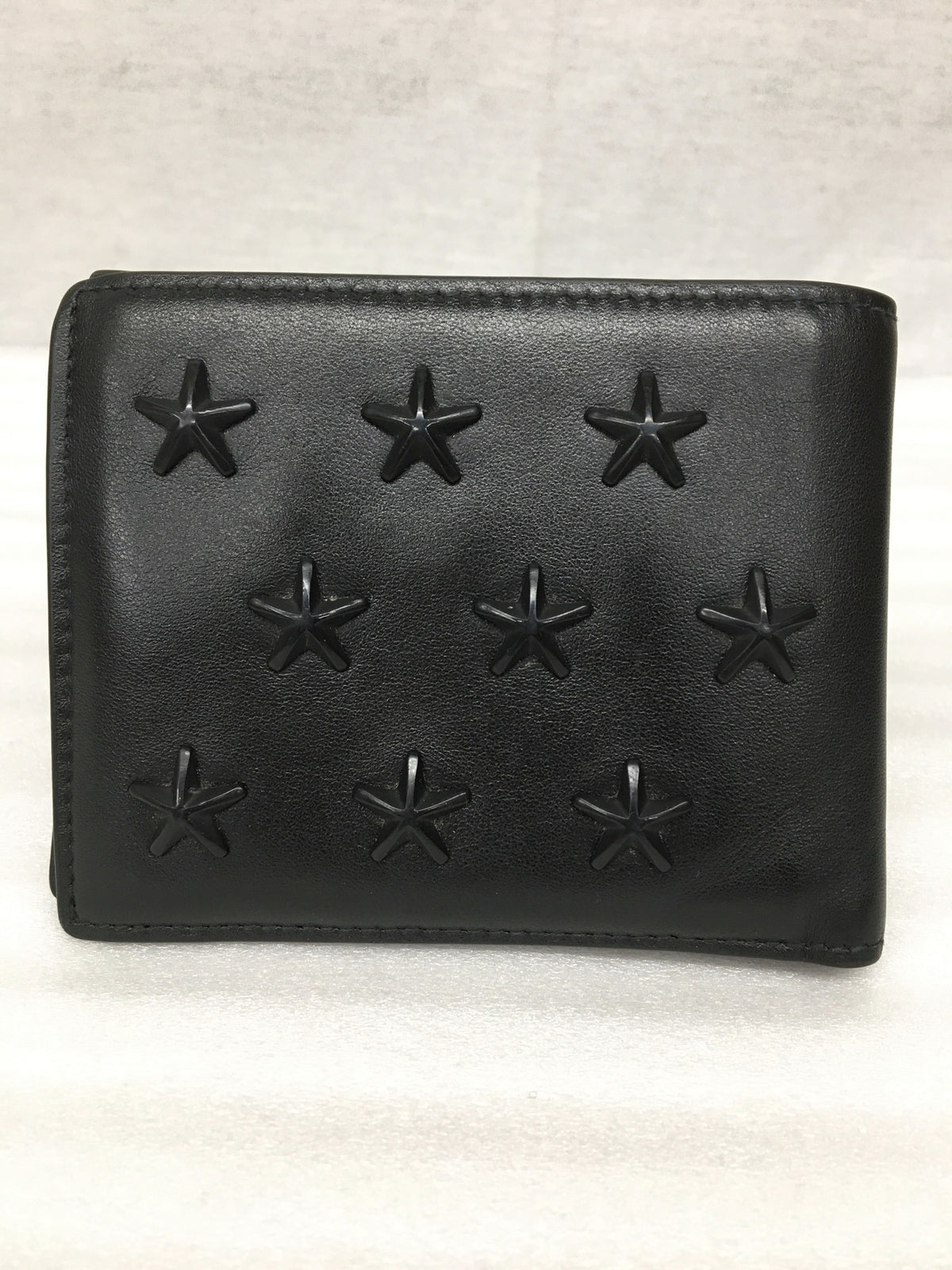 LUCA スタースタッズ 二つ折り財布 BLK