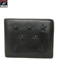 LUCA スタースタッズ 二つ折り財布 BLK